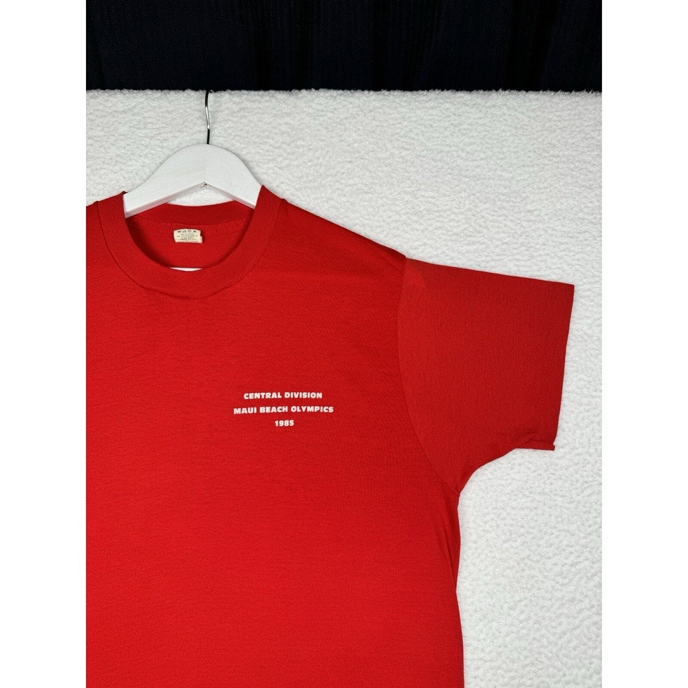 Vintage 1985 Central Division Maui Beach Olympics Shirt - XL Fits L
